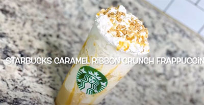 Caramel Ribbon Crunch Frappuccino