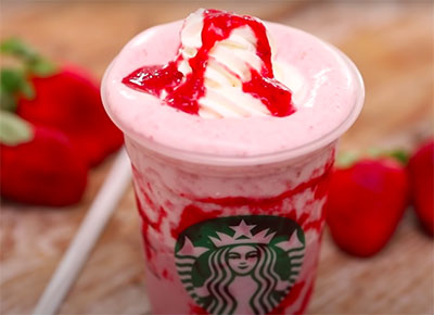 Caramel Ribbon Crunch Frappuccino