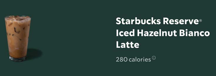 Starbucks Hazelnut Drinks
