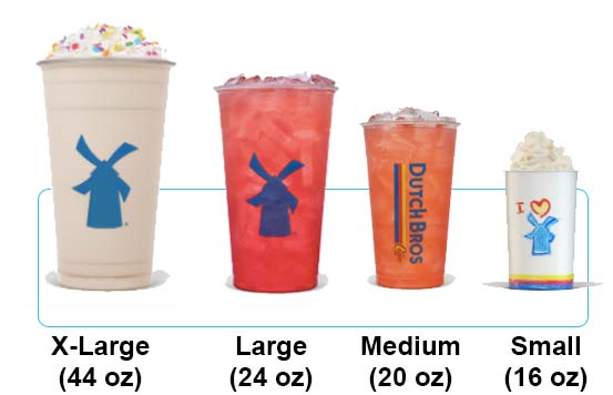Dutch Bros Cup Sizes