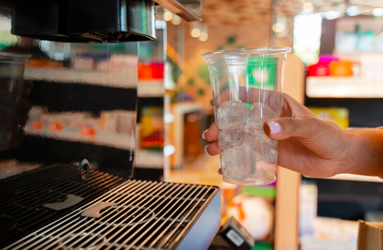 How do specialty coffee shops filter water